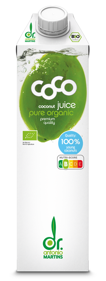 Kokoswasser pur 1000ml | coco juice von Dr. Antonio Martins